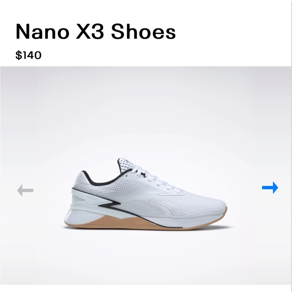 NWT Reebok X3 Nano shoes Men’s 11.5